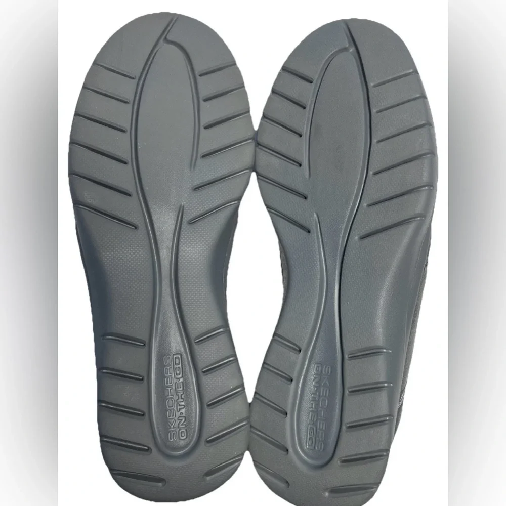 Skechers On The Go Flex Merit Slip In Shoes Charcoal Womens Size 8.5 NWOB Gray - Picture 7 of 8